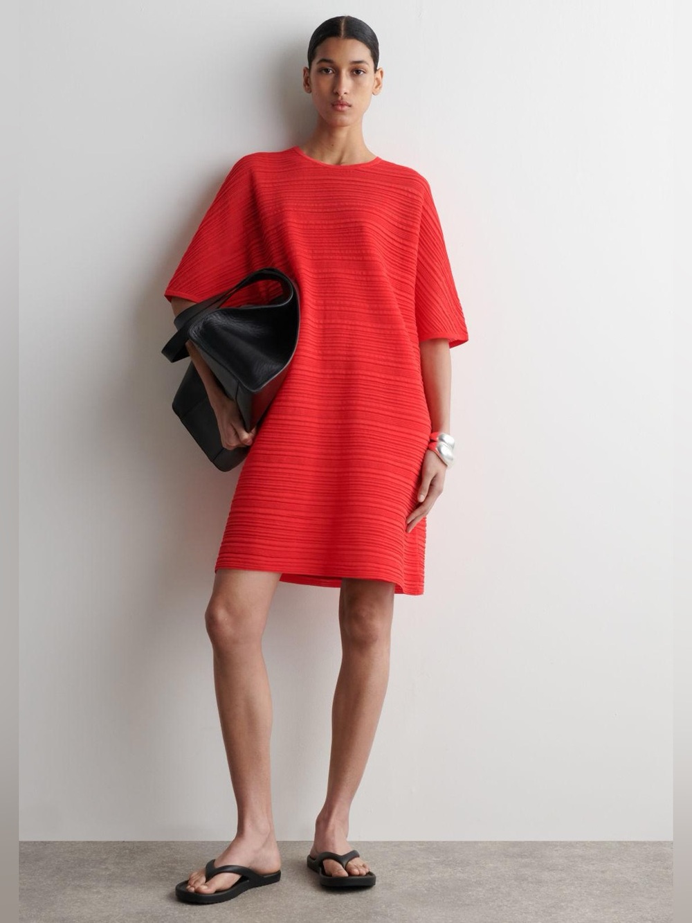 COS Pleated Knitted Dress